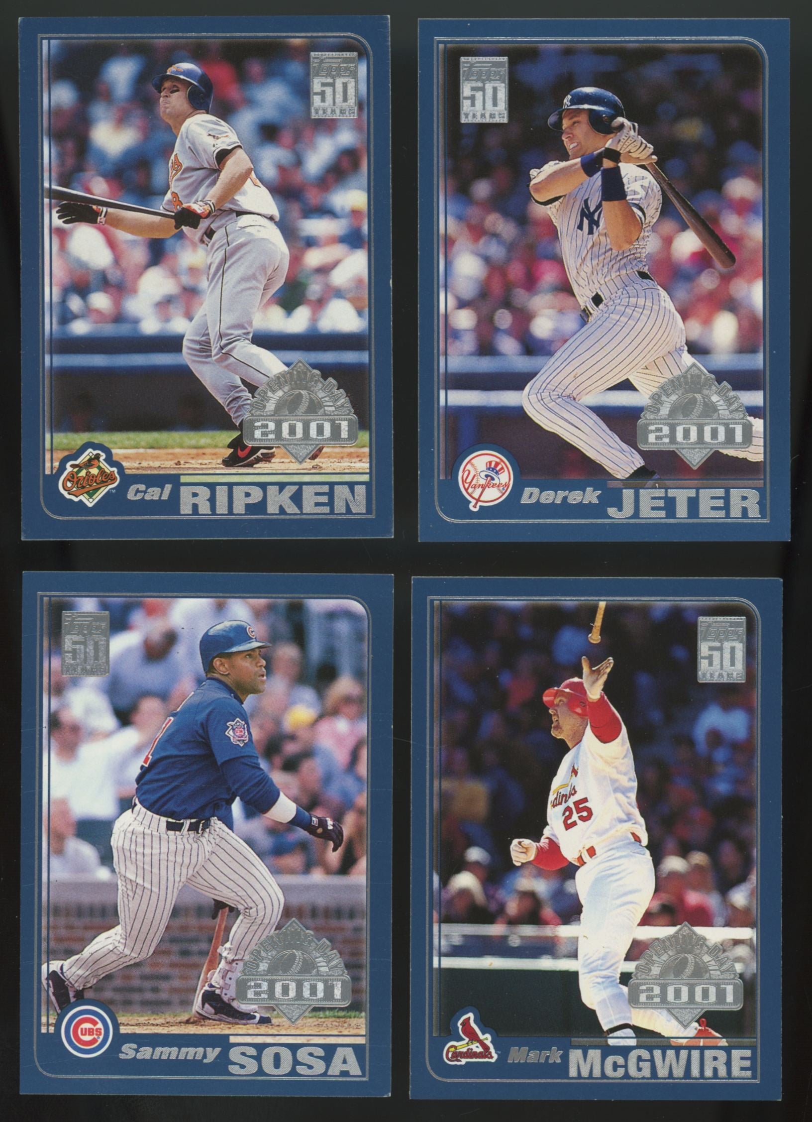 2001 Topps Opening Day Baseball Complete Set (165/165)