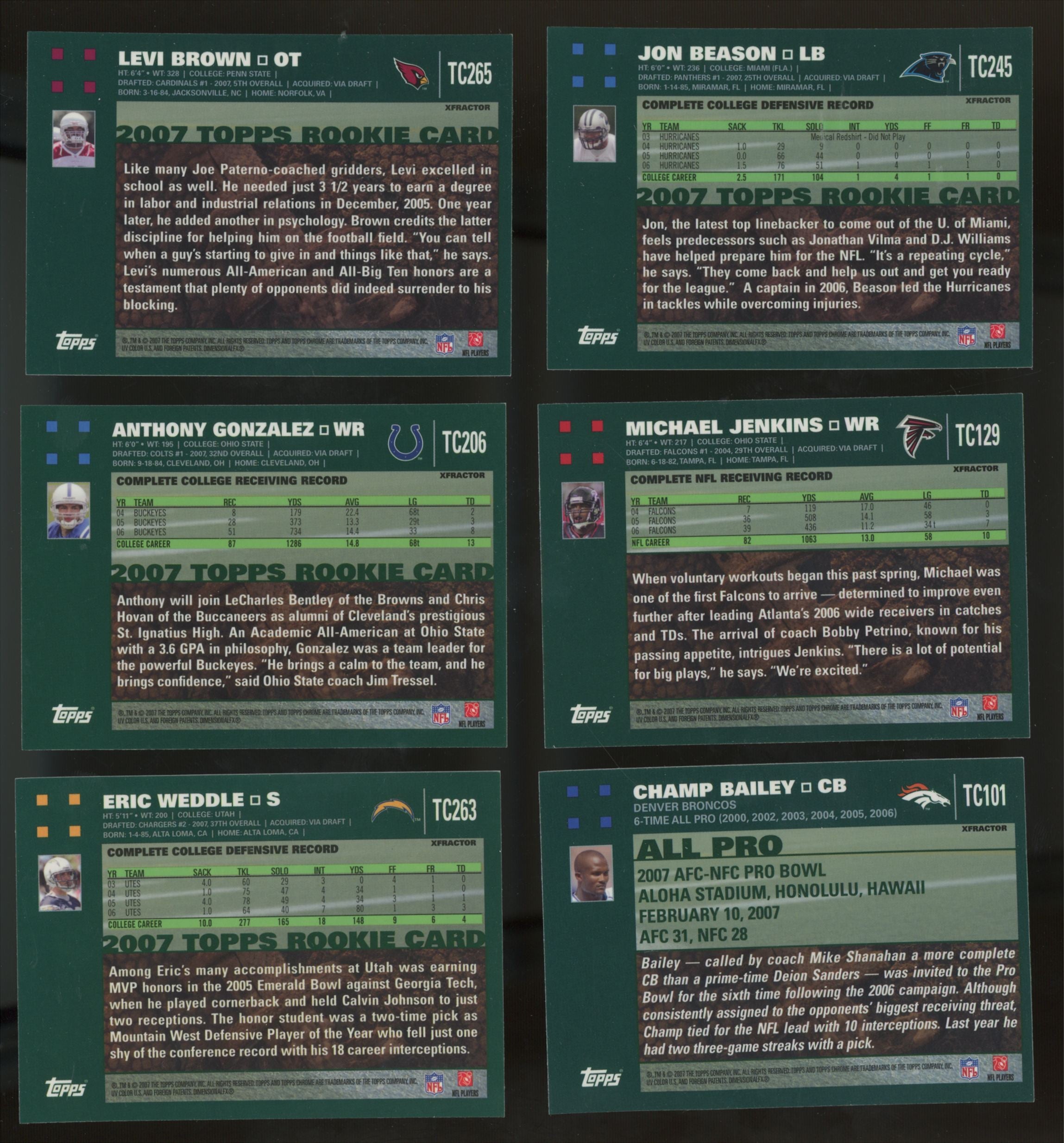 1990s-2010s Topps/Bowman Football Refractors (Lot of 66)