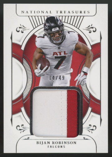 2025 Panini National Treasures Bijan Robinson Treasured Patch /49 #TP-BRN