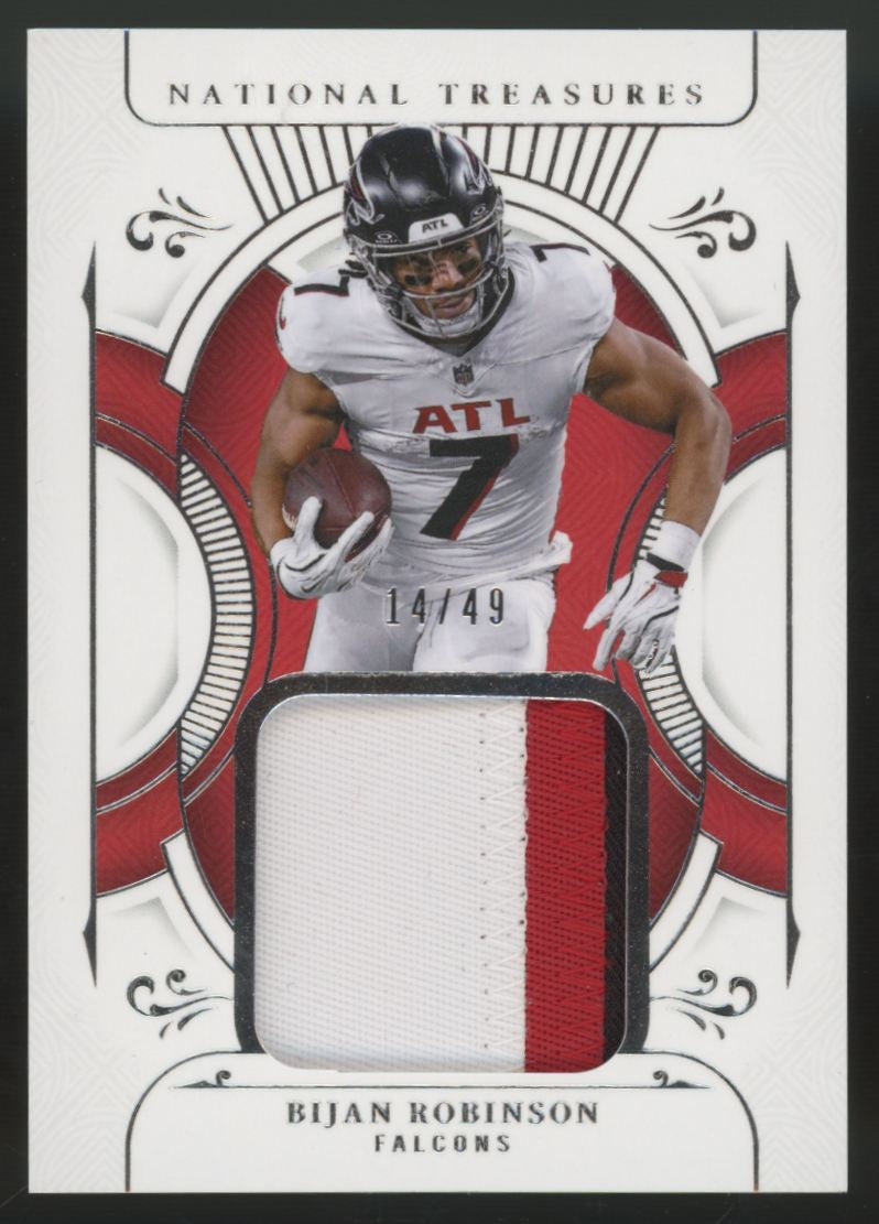 2025 Panini National Treasures Bijan Robinson Treasured Patch /49 #TP-BRN