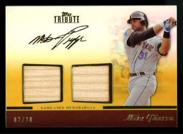 2011 Topps Tribute Mike Piazza Gold Dual Relic /20 #TDR-MP