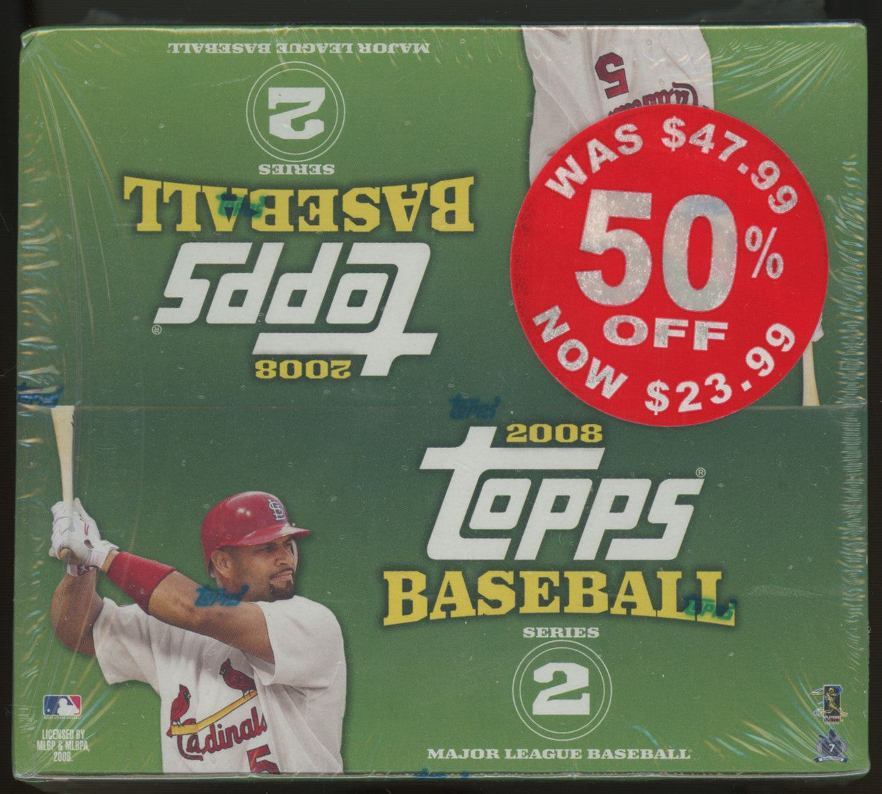 2008 Topps Baseball Series 2 24 Pack Retail Box Factory Sealed