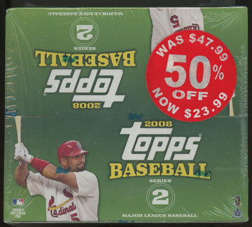 2008 Topps Baseball Series 2 24 Pack Retail Box Factory Sealed