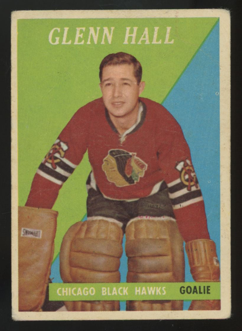 1958-59 Topps Glenn Hall #13 Poor (Paper Loss)
