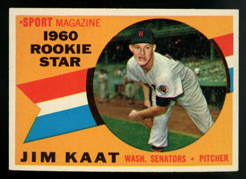 1960 Topps Jim Kaat RC #136 EX "A"