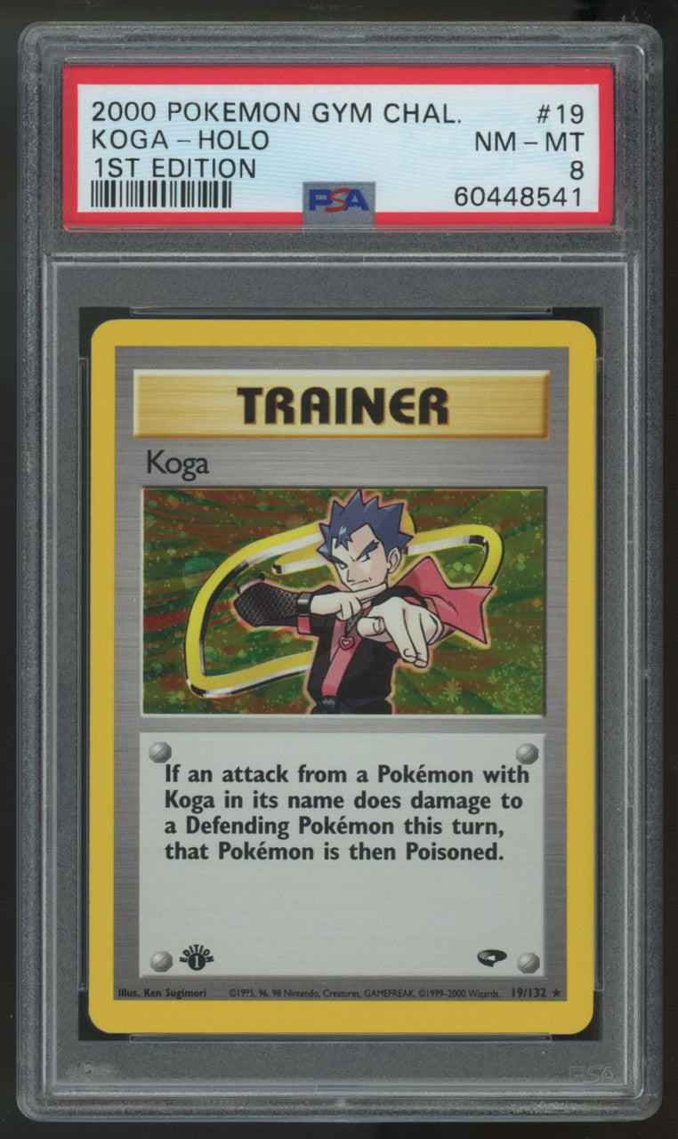 2000 Pokemon Koga Gym Challenge 1st Edition Holo #19 PSA 8