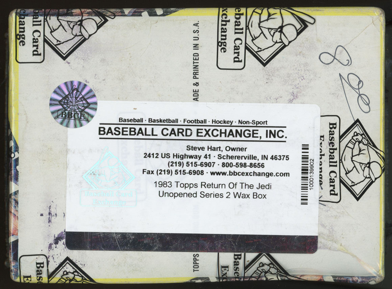 1983 Topps Return of The Jedi Series 2 Wax Box X-Out BBCE Wrapped Sealed