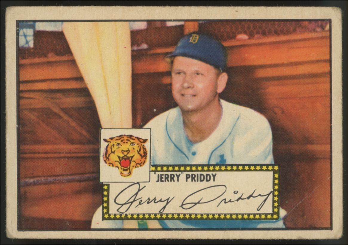 1952 Topps Jerry Priddy #28 Fair (Creases)