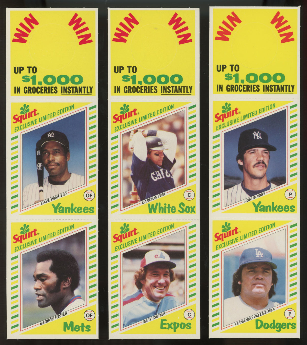1982 Topps Squirt Baseball Complete Set (22/22)