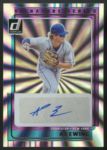 2025 Panini Donruss AJ Ewing Signature Series Auto #SG-AJE