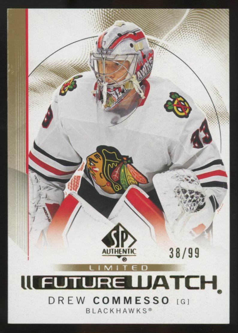 2024-25 Upper Deck SP Authentic Drew Commesso RC Limited Future Watch /99 #188