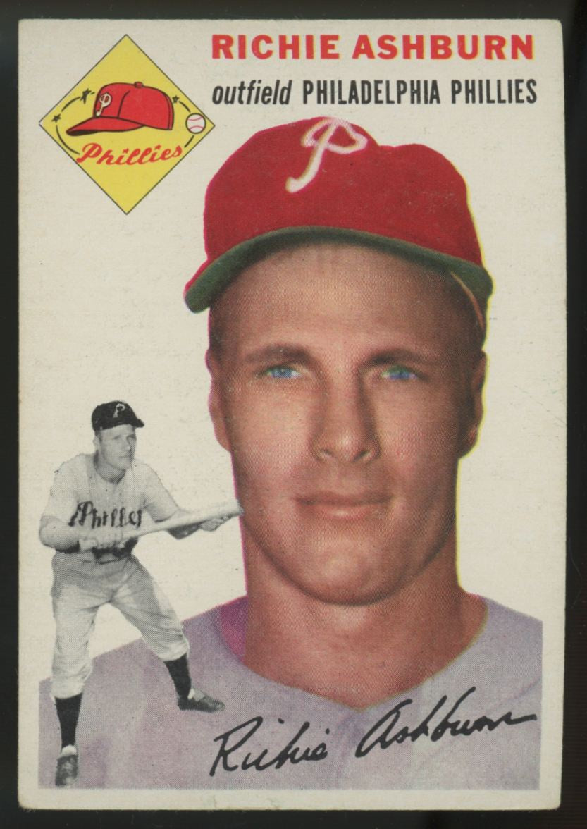 1954 Topps Richie Ashburn #45 VG "A"