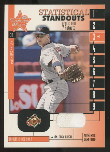 2001 Leaf Rookies & Stars Cal Ripken Jr. Statistical Standouts Relic #SS-12