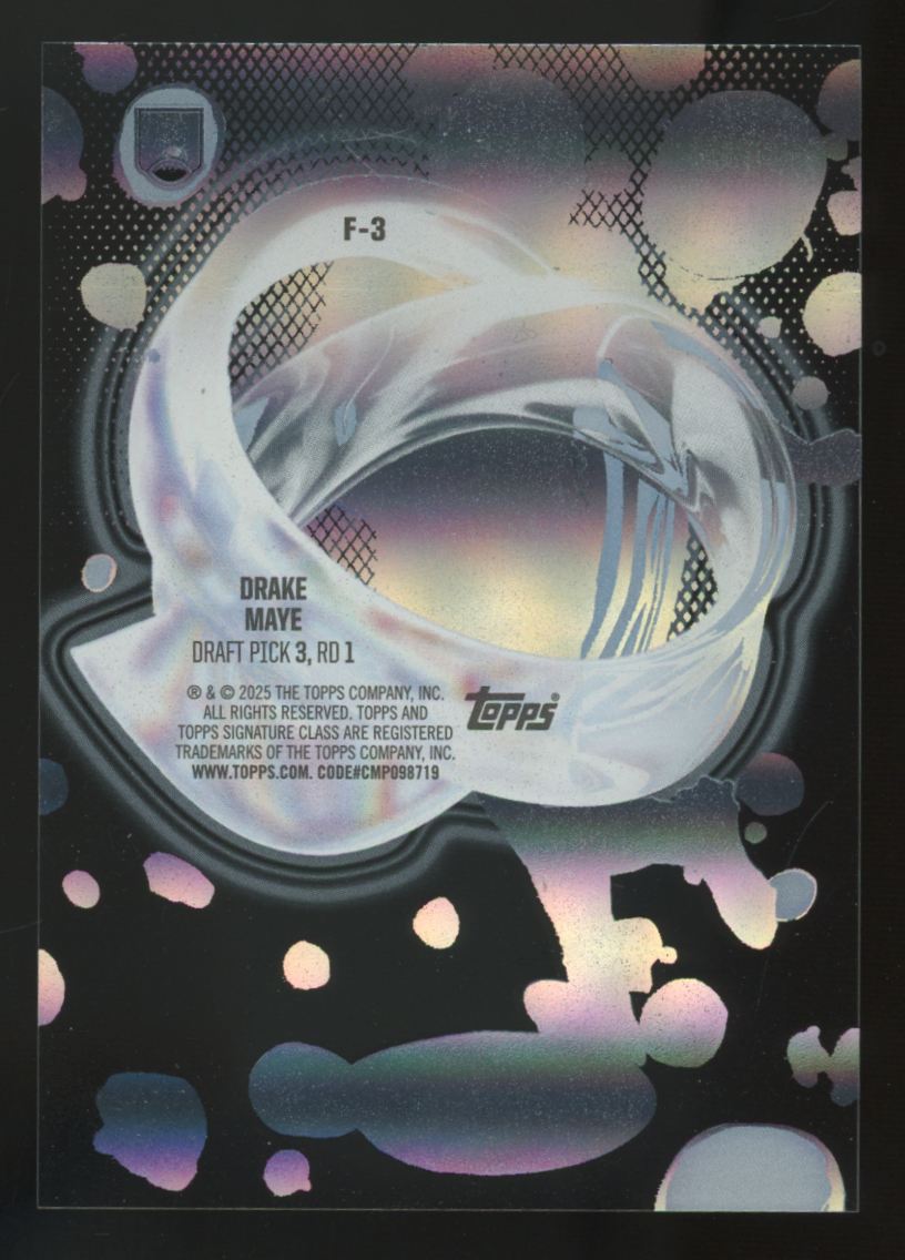 2024 Topps Signature Class Drake Maye RC Fluidity SSP #F-3