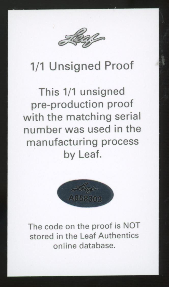 2022 Leaf Metal Aidan Hutchinson State Pride Unsigned Pre-Production Proof 1/1