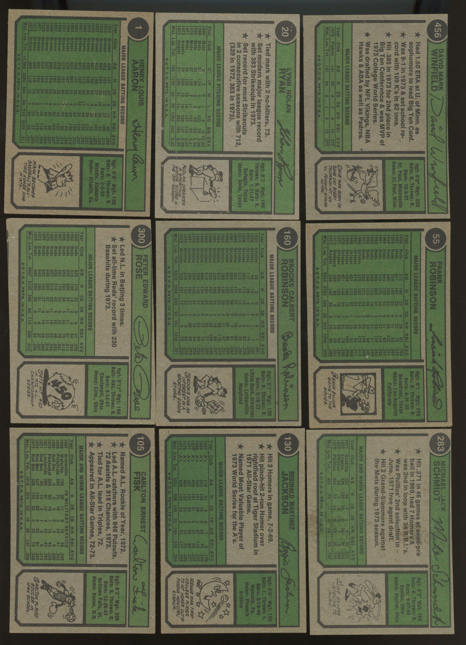 1974 Topps Baseball Complete Set (660) EX-EX+
