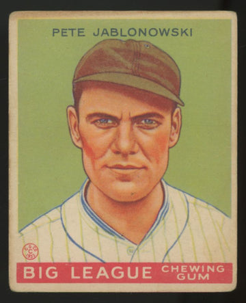 1933 Goudey Pete Jablonowski #83 VG