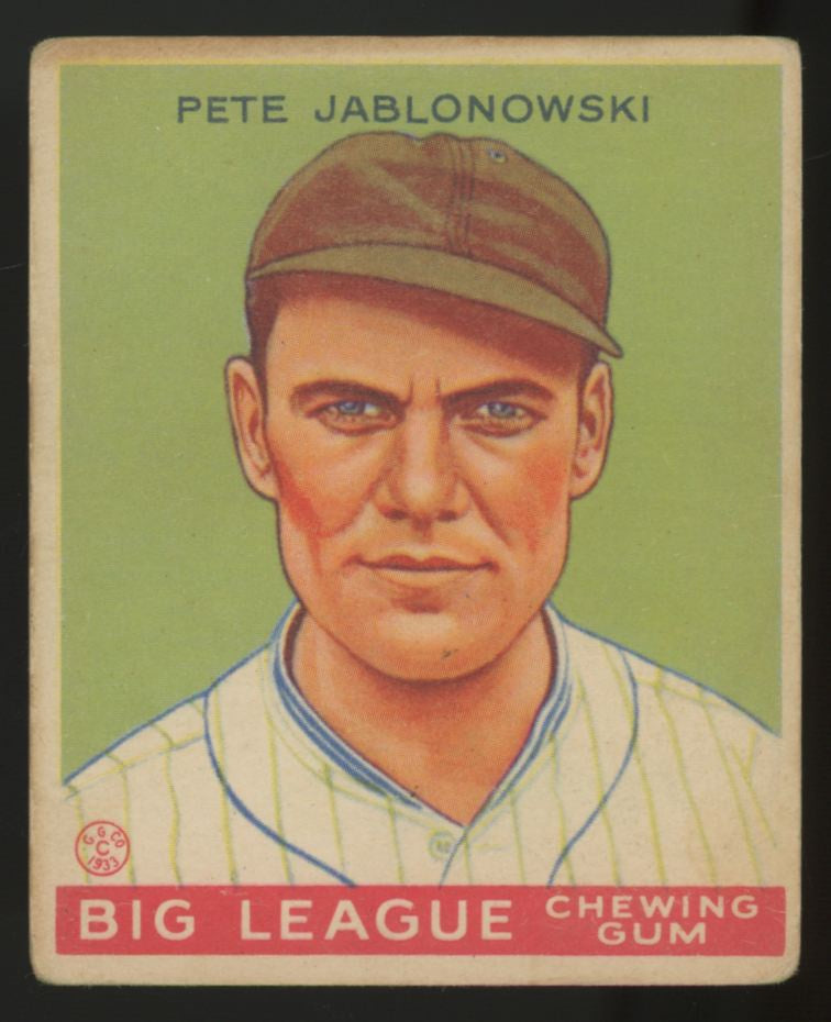 1933 Goudey Pete Jablonowski #83 VG