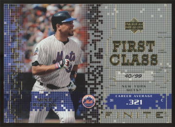 2003 Upper Deck Finite Mike Piazza Gold First Class /99 #193