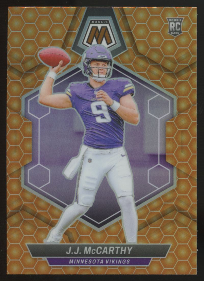 2024 Panini Mosaic J.J. McCarthy RC Honeycomb Prizm SSP #310