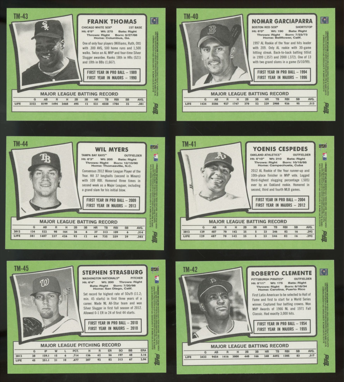 2013 Topps Update 1971 Mini Complete Set (50/50) NM/MT