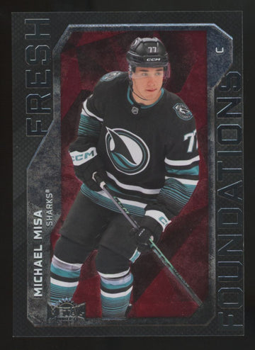 2025-26 Skybox Metal Universe Michael Misa RC Red Fresh Foundations /99 #FF-19