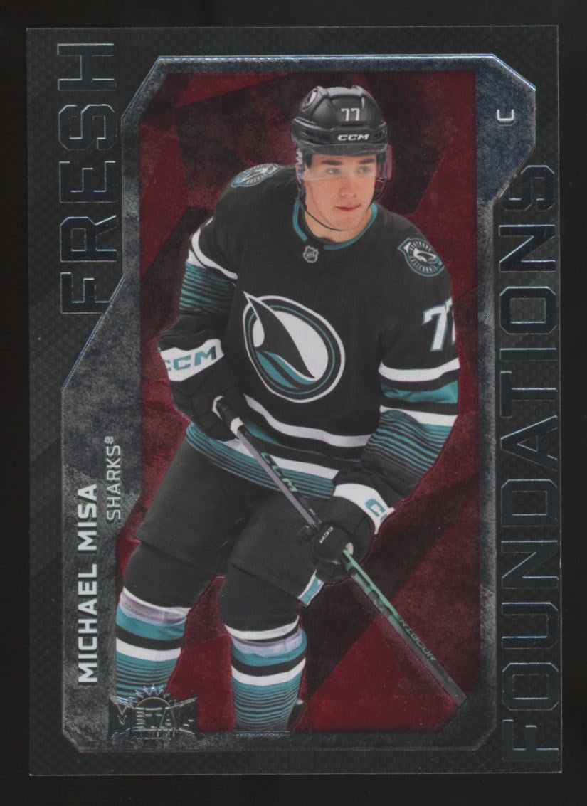 2025-26 Skybox Metal Universe Michael Misa RC Red Fresh Foundations /99 #FF-19