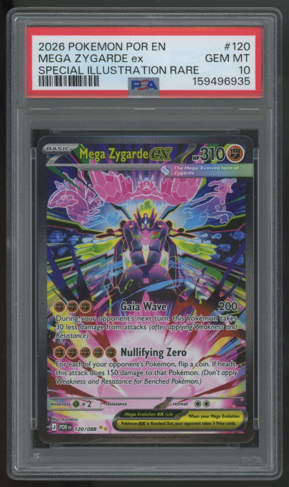 2026 Pokemon Mega Zygarde ex Perfect Order Special Illustration Rare #120 PSA 10