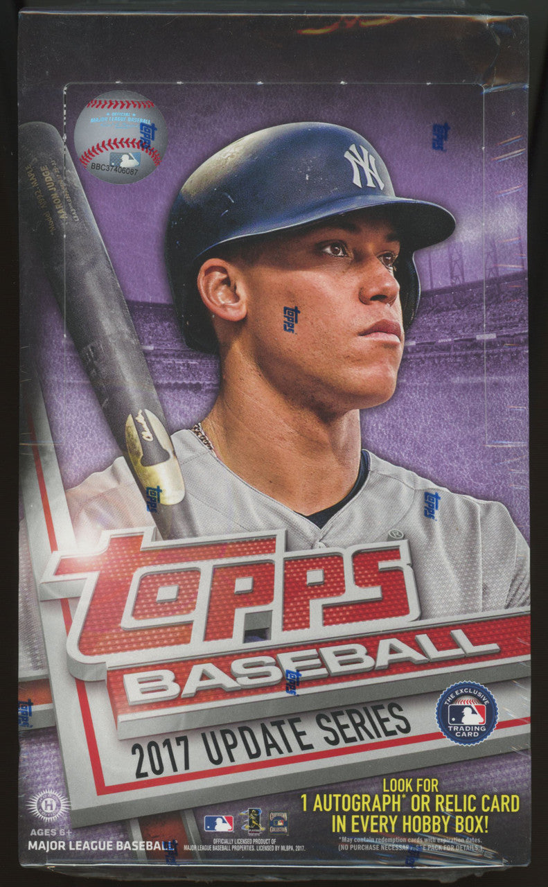 2017 Topps Baseball Update Series Hobby Box Factory Sealed