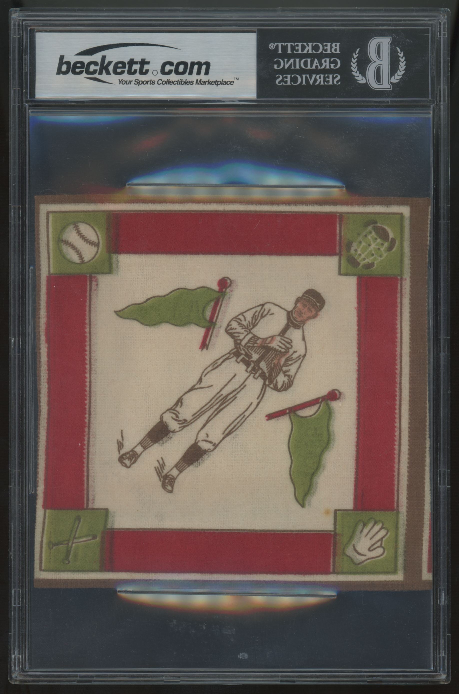1914 B18 Blankets Walter Johnson Green Pennants BGS 2