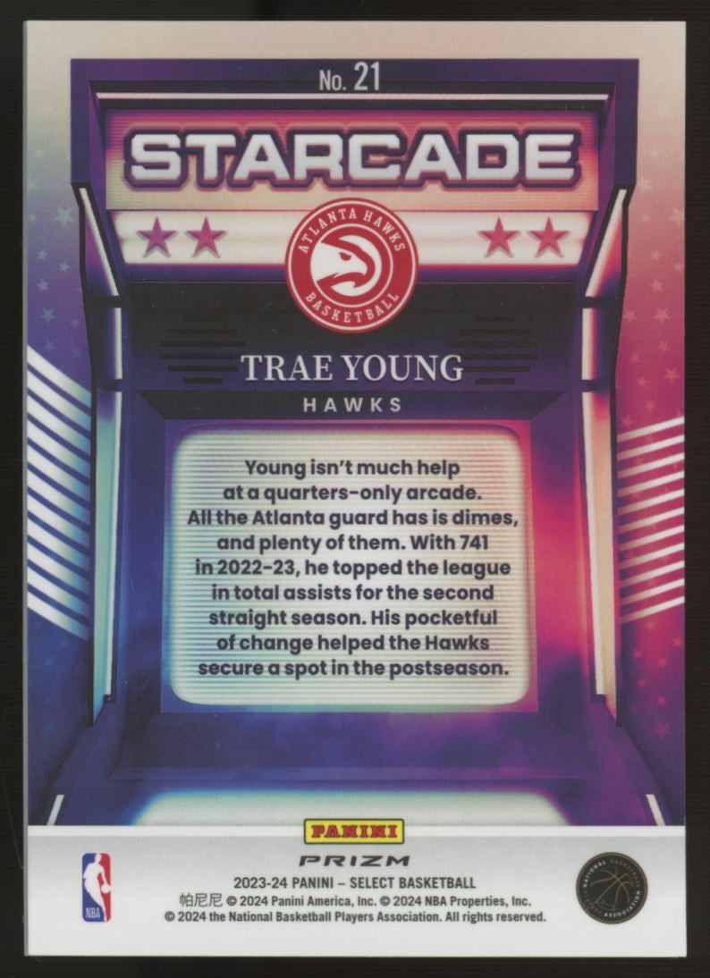 2023-24 Select Trae Young Starcade SSP #21