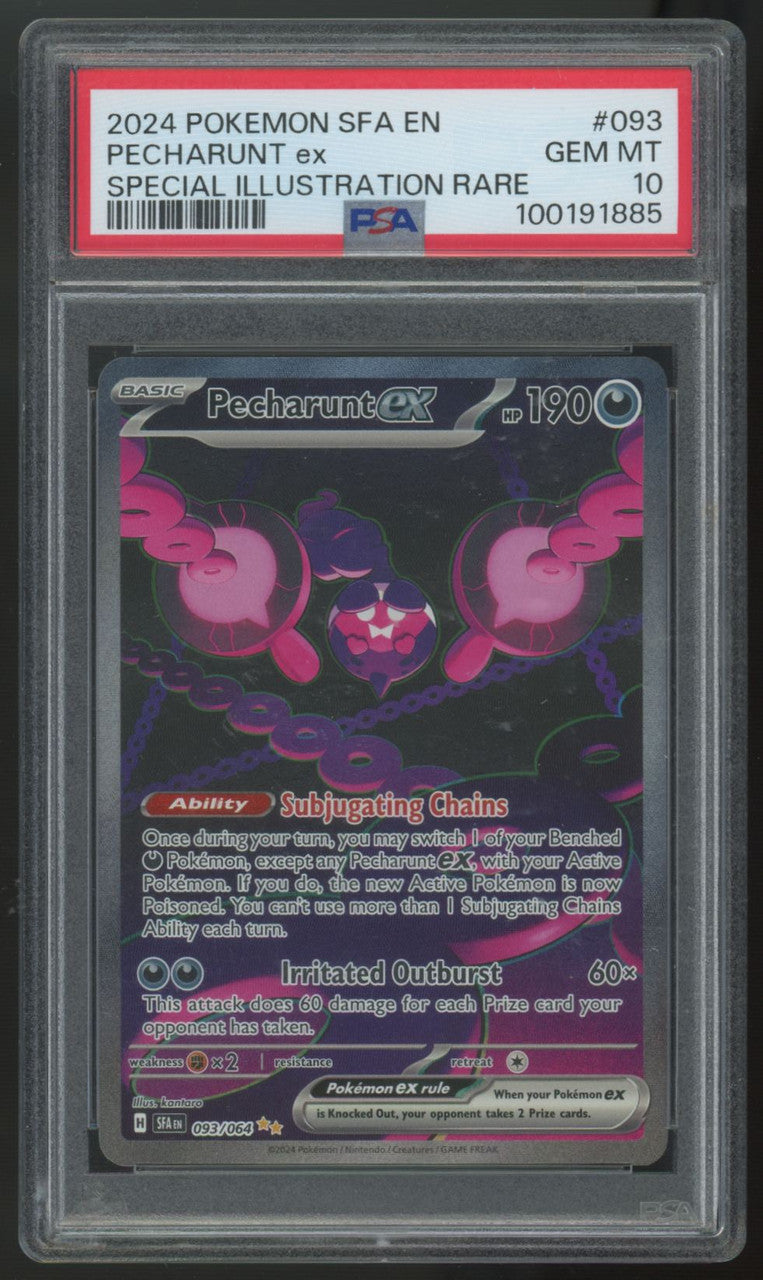2024 Pokemon Pecharunt ex Shrouded Fables Special Illustration Rare #093 PSA 10