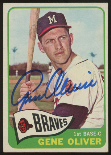 1965 Topps Gene Oliver #106 Signed Auto JSA