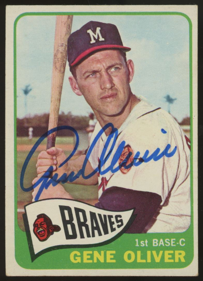 1965 Topps Gene Oliver #106 Signed Auto JSA