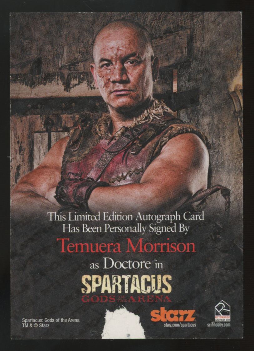 2012 Rittenhouse Spartacus Doctore / Temuera Morrison Auto (Paper Loss)