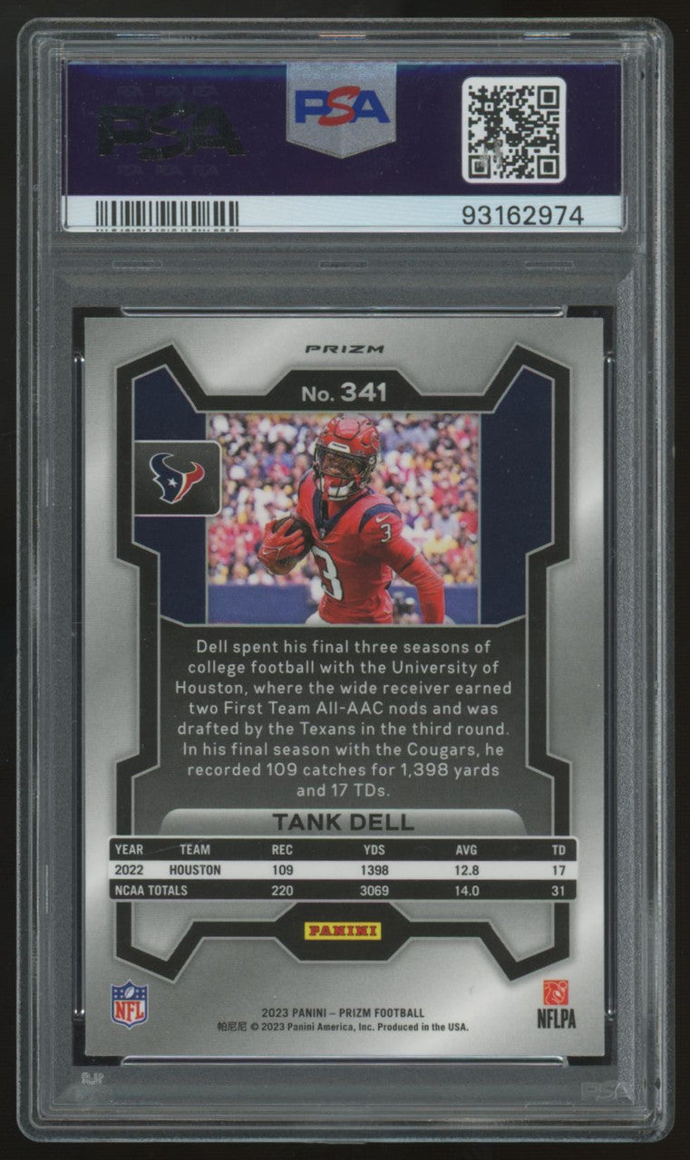 2023 Panini Prizm Tank Dell RC Silver #341 PSA 9