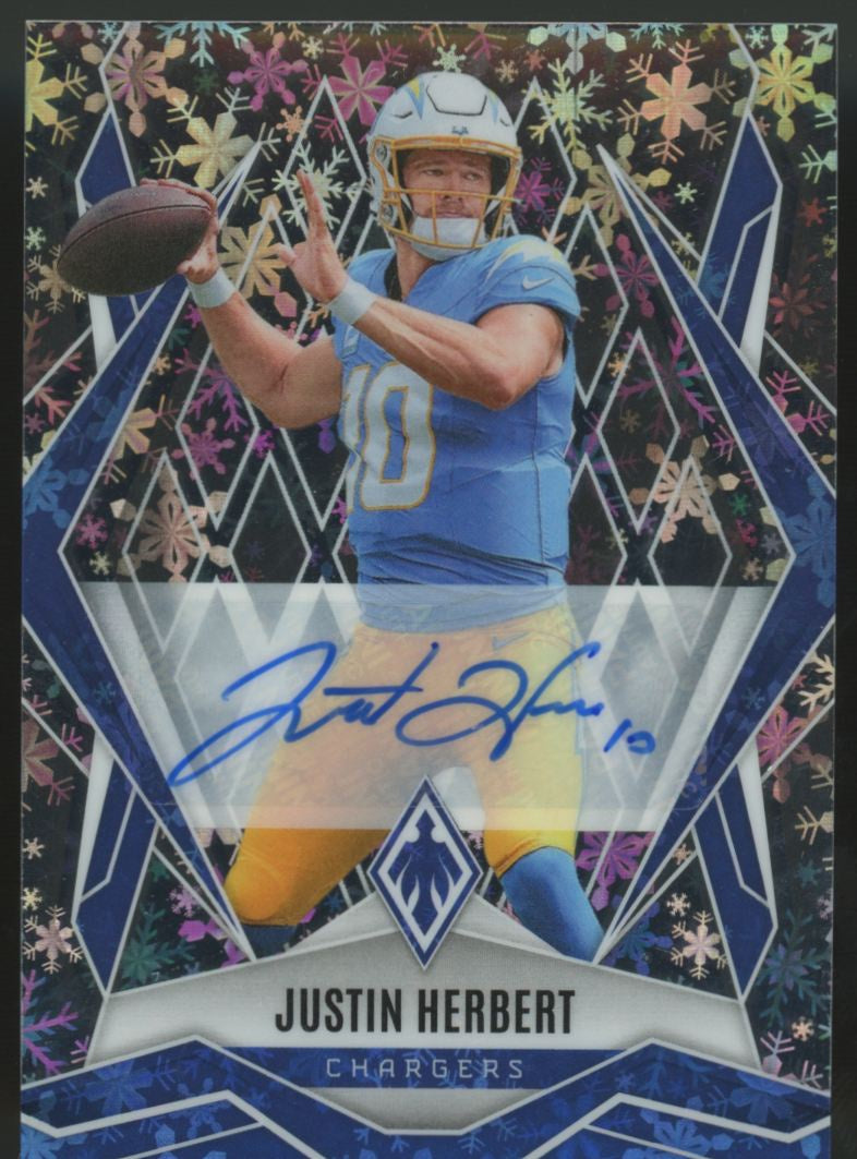 2025 Panini Phoenix Justin Herbert Winter Auto /35 #58