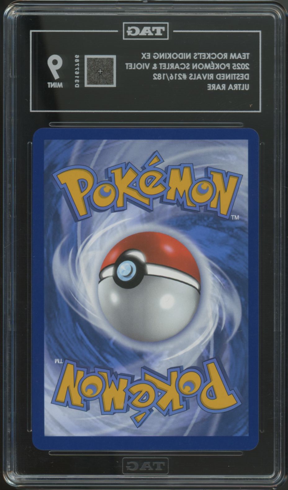 2025 Pokemon Team Rocket's Nidoking ex Destined Rivals Ultra Rare #216 TAG 9