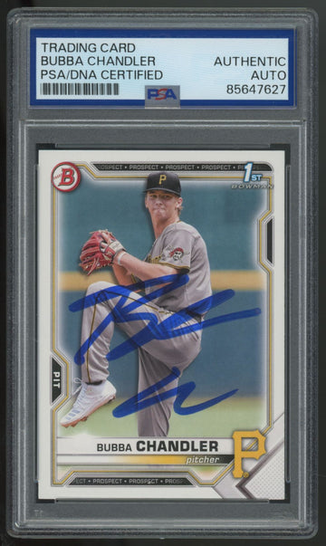 2021 Bowman Bubba Chandler 1st Signed Auto #BD-41 PSA Authentic Auto