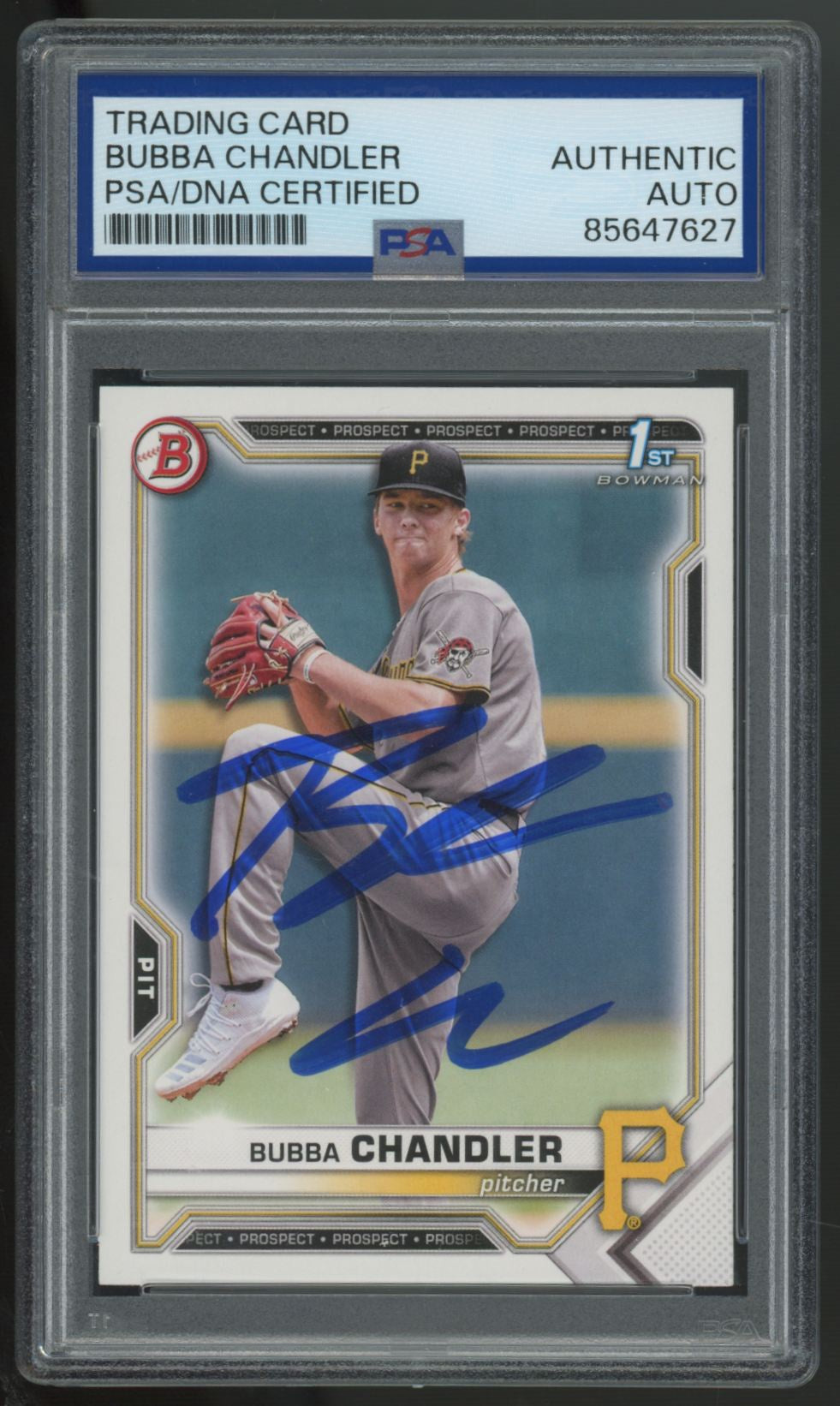 2021 Bowman Bubba Chandler 1st Signed Auto #BD-41 PSA Authentic Auto
