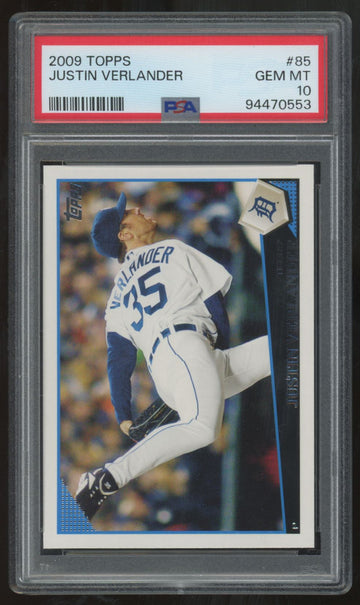 2009 Topps Justin Verlander #85 PSA 10 *553