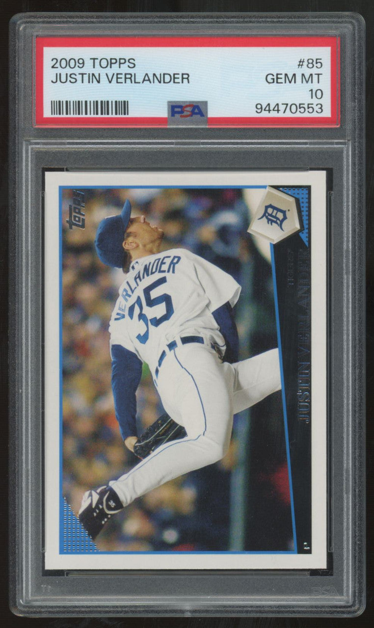 2009 Topps Justin Verlander #85 PSA 10 *553