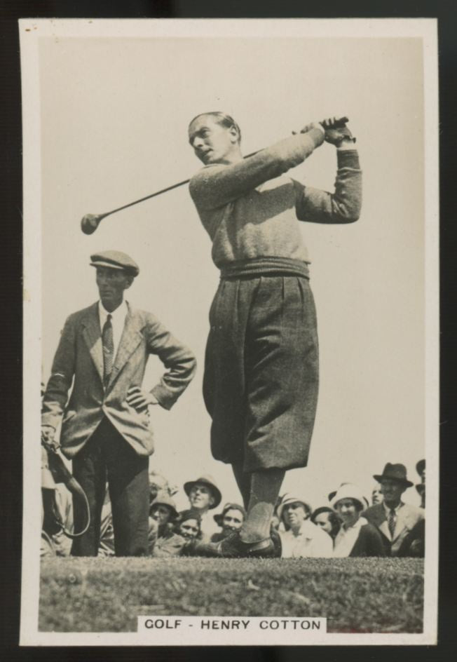 1935 J.A. Pattreiouex Henry Cotton Sporting Events And Stars #20 NM