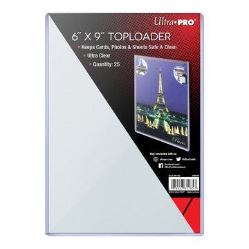Ultra Pro 6" x 9" Toploader 25 Pack