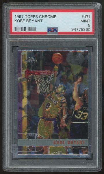 1997-98 Topps Chrome Kobe Bryant #171 PSA 9
