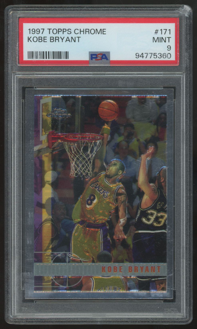 1997-98 Topps Chrome Kobe Bryant #171 PSA 9