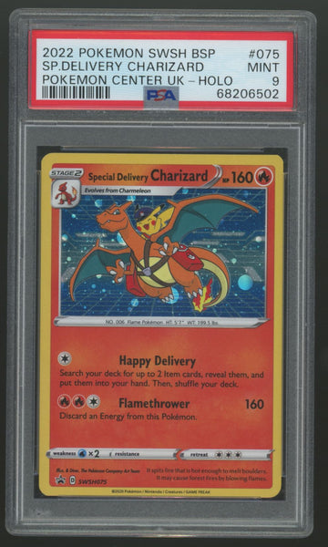 2022 Pokemon Special Delivery Charizard Promo Holo #75 PSA 9