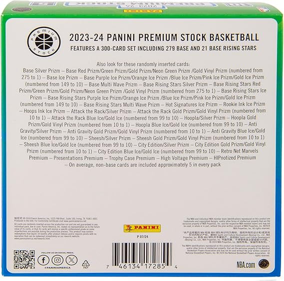 2023/24 Panini Hoops Premium Stock Basketball Mega Box