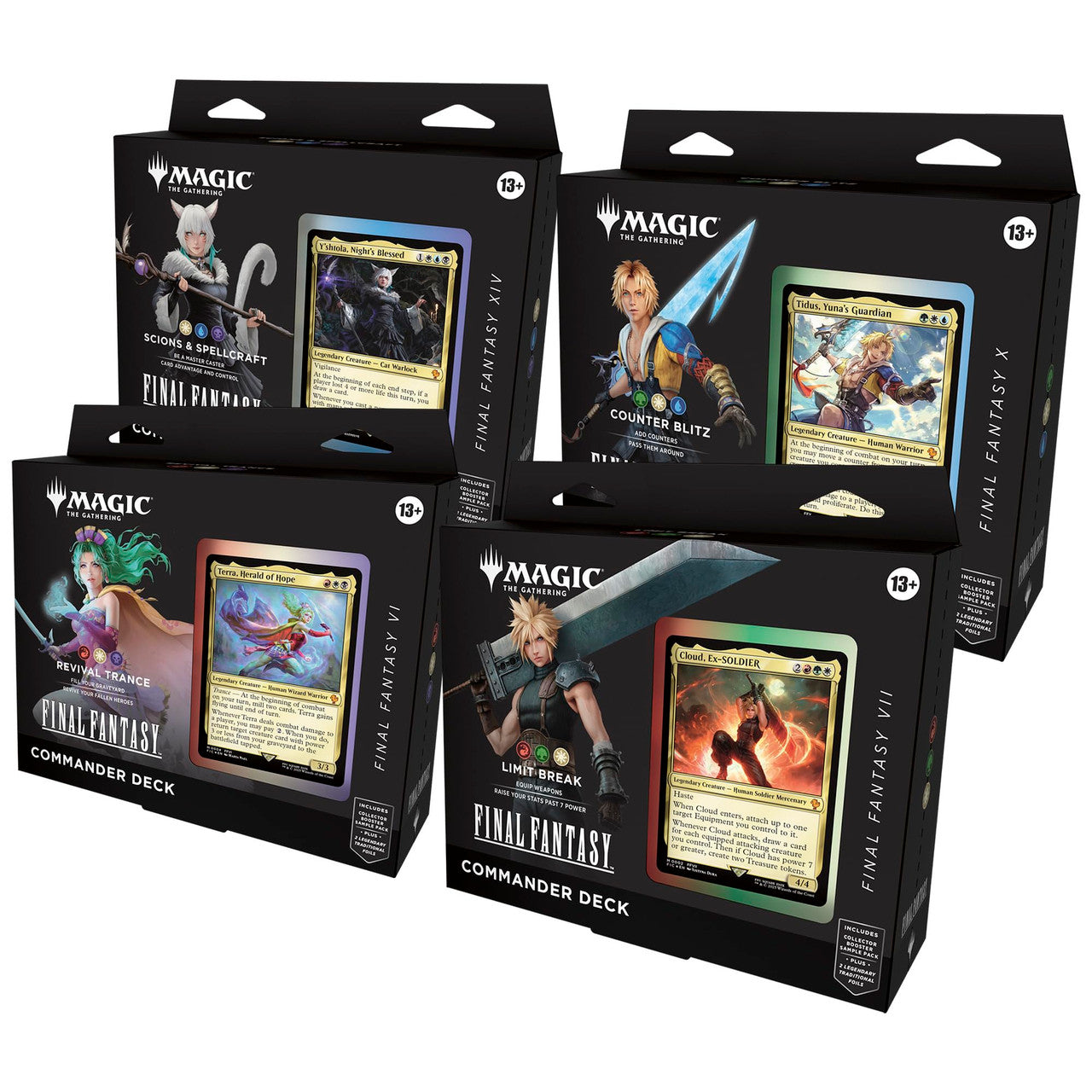 MTG: Final Fantasy Commander Deck 4ct Display