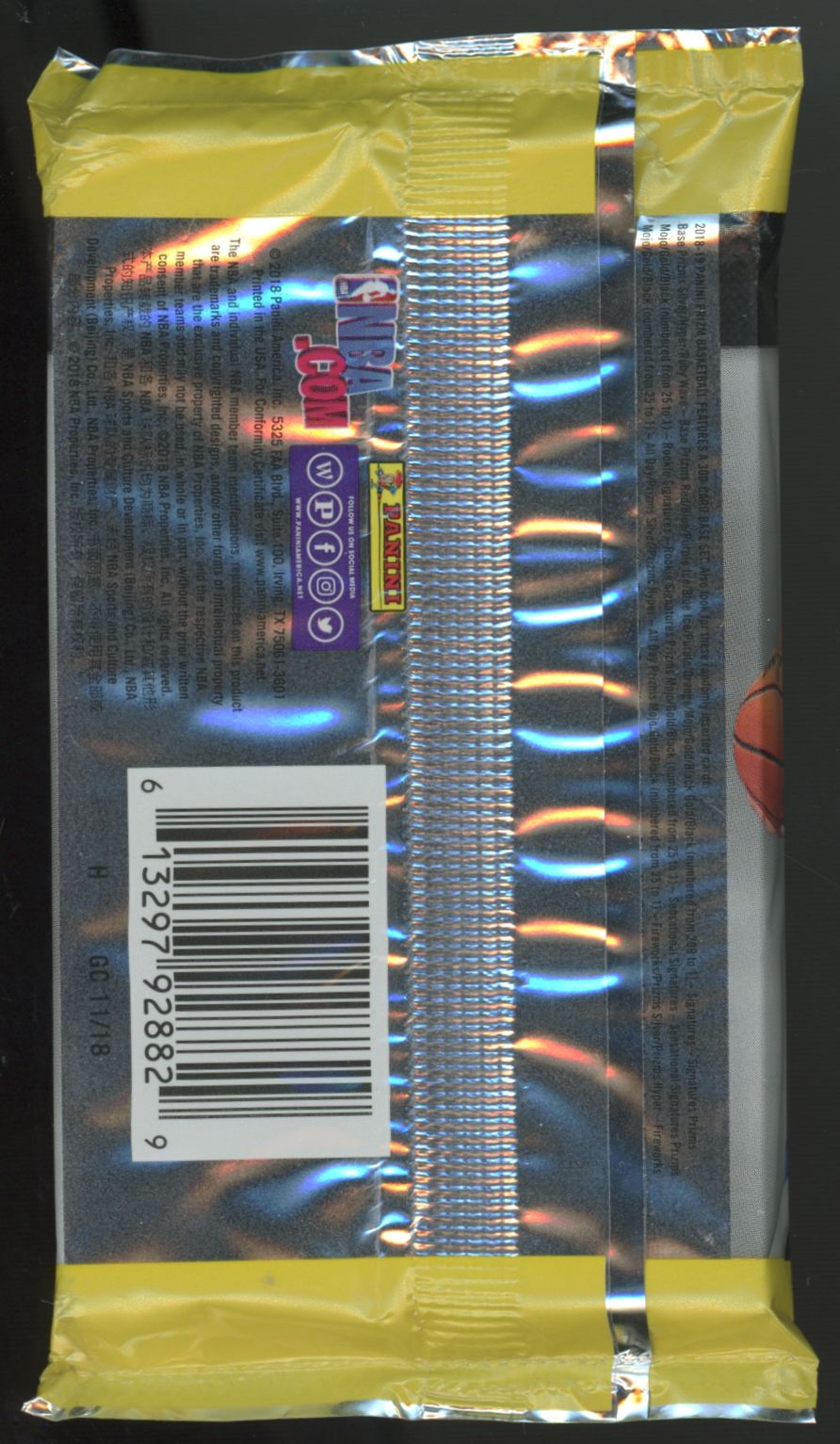 2018-19 Panini Prizm Basketball Sealed Hobby Pack